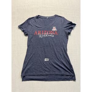 Arizona Wildcats Heathered Team T-Shirt Women Sz M Blue Pre-Owned Excellent